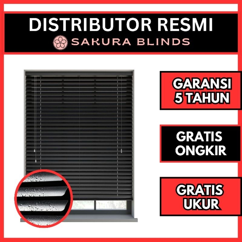 Krey Horizontal Venetian Blinds Aluminium Custom - Krey Aluminium Custom - Krey Gulung - Tirai Gulun
