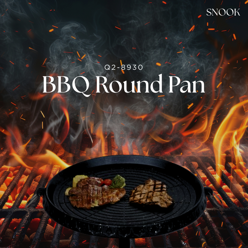 Q2 Grill Pan Round Q2-8930 / Wajan Panggangan Grill Bulat 35 cm