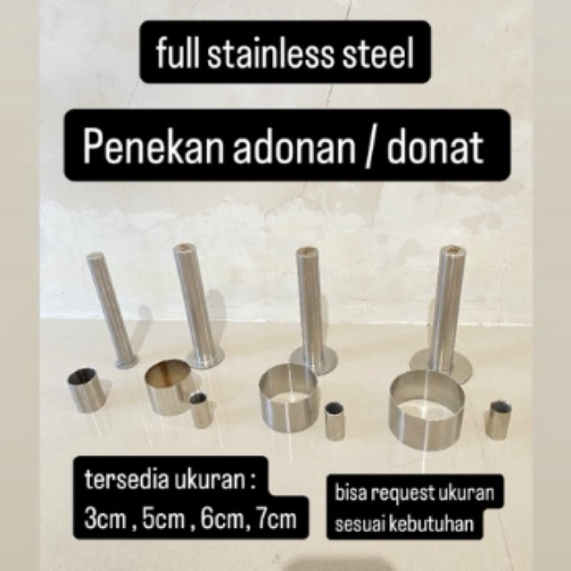 Penekan donat atau adonan stainless steel