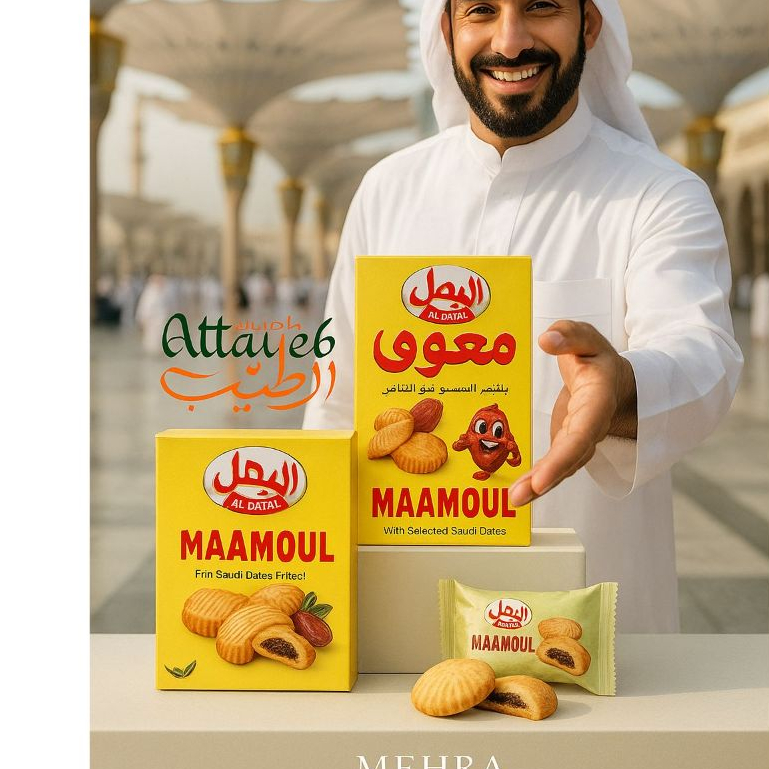 

Kukis Kurma Al Batal Maamoul Biskuit Kue Enak Delicious Snack Arab Box isi 16 Pcs Saudi Dates - BPOM