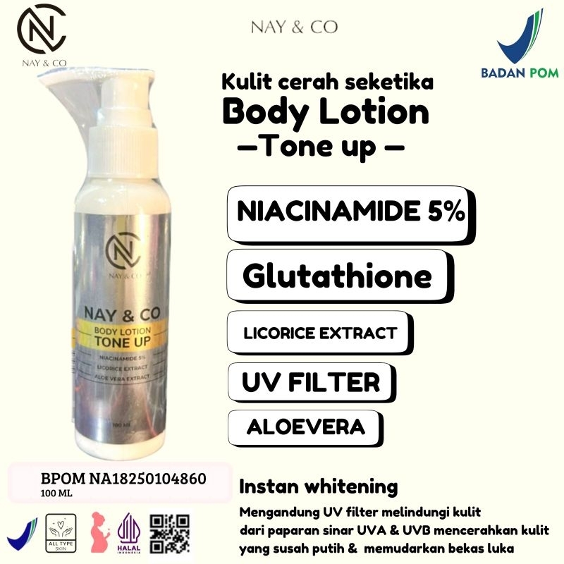 Hb tone up dosting bpom pemutih / Lotion pemutih dosting glutathioneee niacinamidee