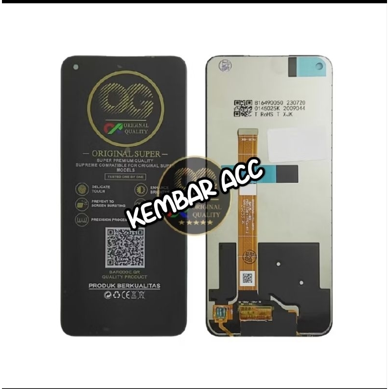 OG Super ~ LCD Touchscreen Oppo A52 2020 / A92 2020 / A72 2020 Black OG Super