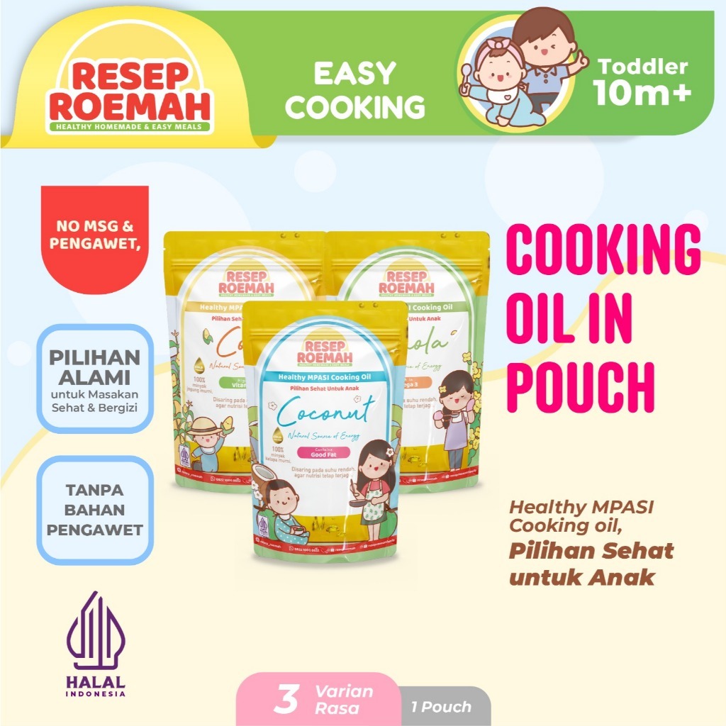 

Resep Roemah Healthy MPASI Cooking Oil Refill / Minyak Goreng Sehat