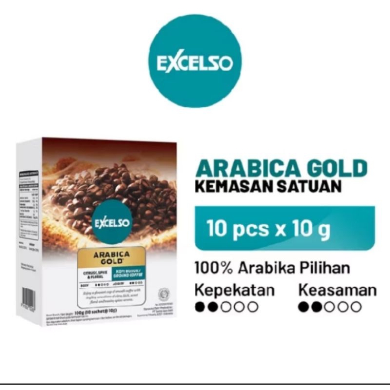 

EXCELSO KOPI ARABIKA SACHET 10X10GR
