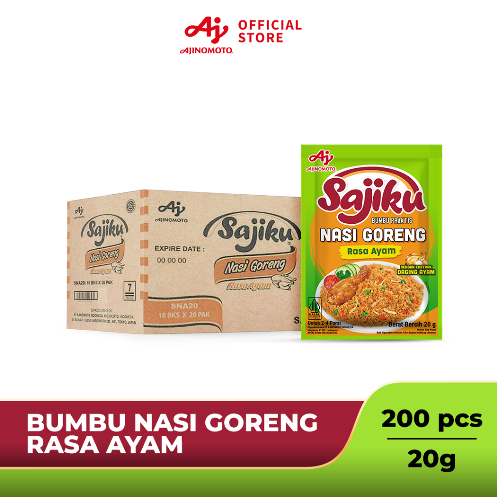 

Sajiku® Bumbu Praktis Nasi Goreng Rasa Ayam 20gr - 1 Karton