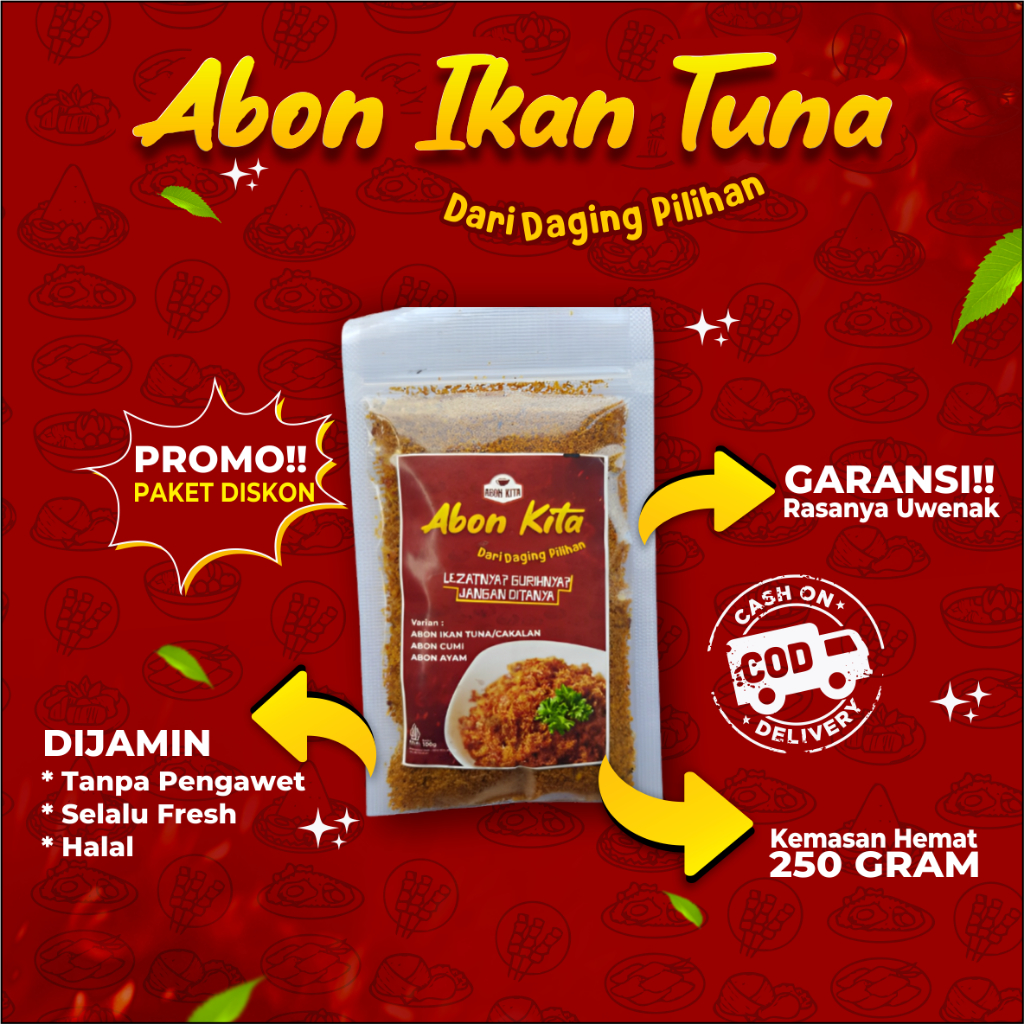 

Dapur Kita Abon Ikan Tuna/Cakalang/Tongkol Kemasan 250 Gram
