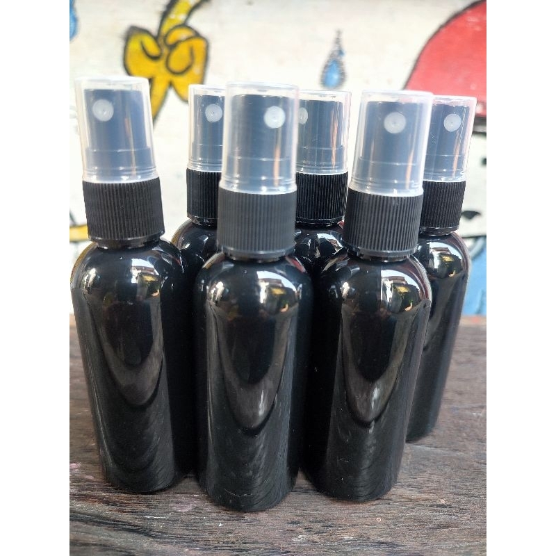 Botol Spray Hitam 60 ML ( 12 PCS  )