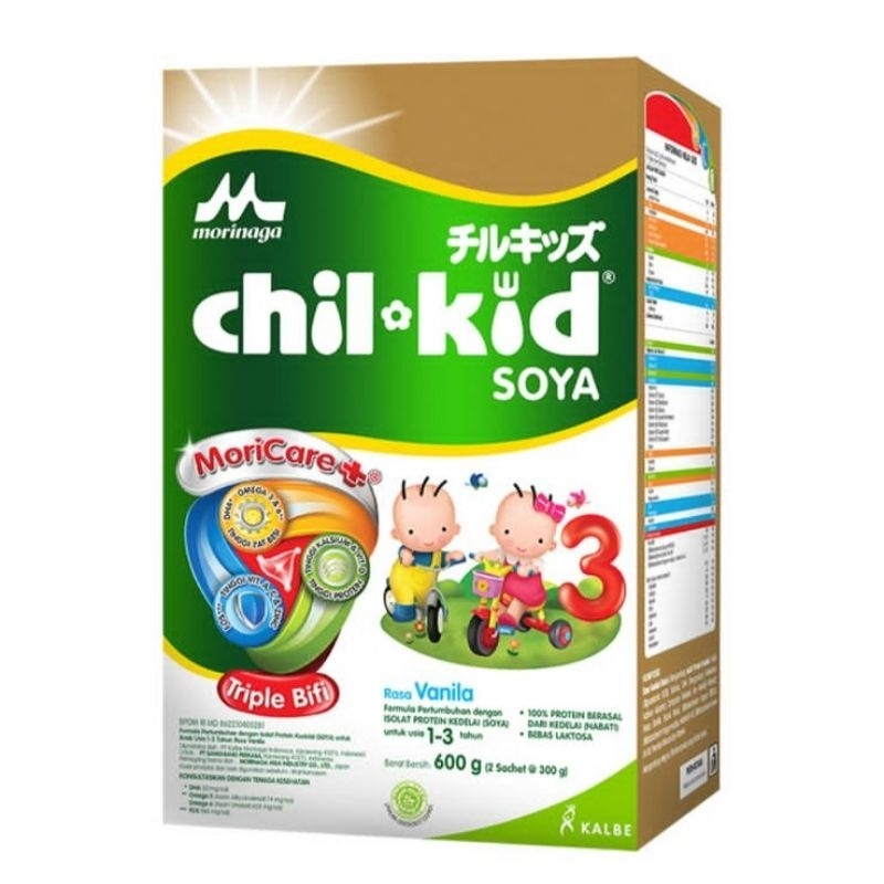 

Morinaga Chil Kid Soya Pertumbuhan Anak Usia 1-3 Tahun Vanila 600g