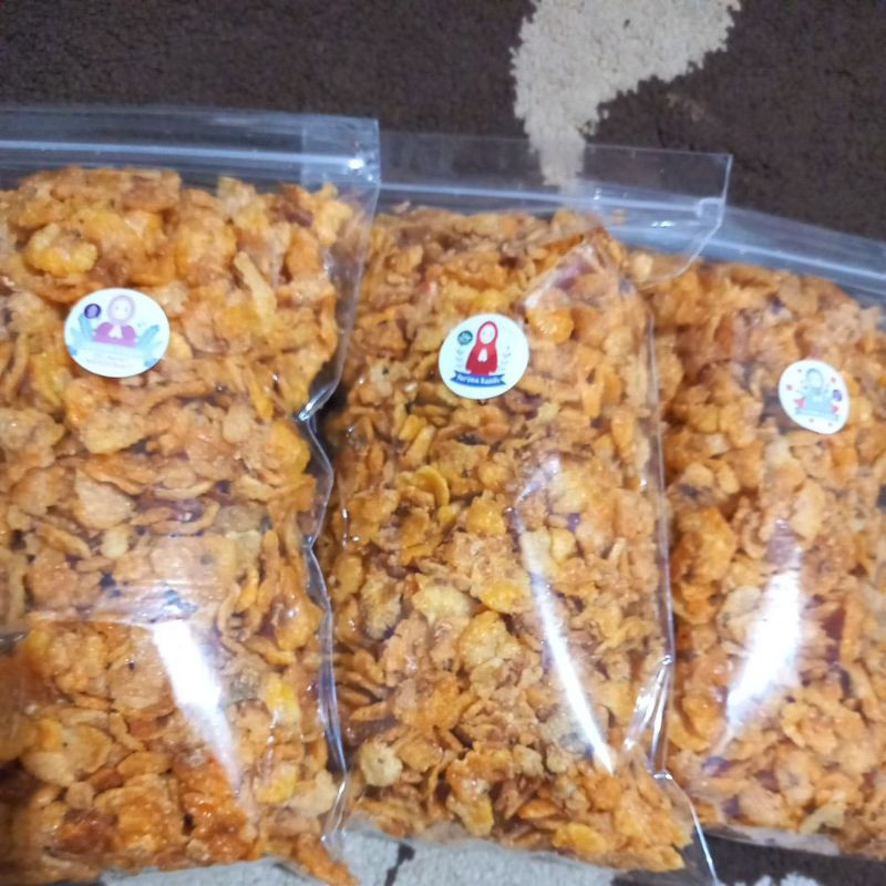 

Emping jagung 230g,rasanya pedas manis