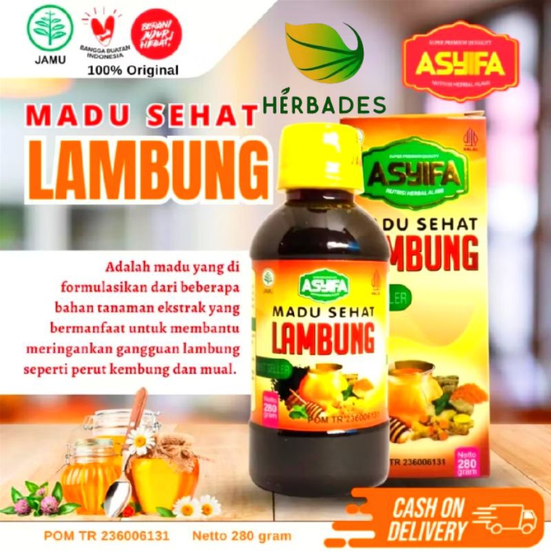 

Madu Sehat Lambung Asyifa 280gr -Spesial Maag Dan Typus