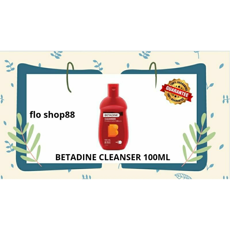 BETADINE CLEANSER ANTISEPTIC / BETADINE CLEANSER / BETADINE CLEANSER 100ML / BETADINE CLEANSER MERAH