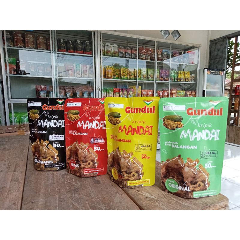 

kripik mandai gundul 4 parian rasa