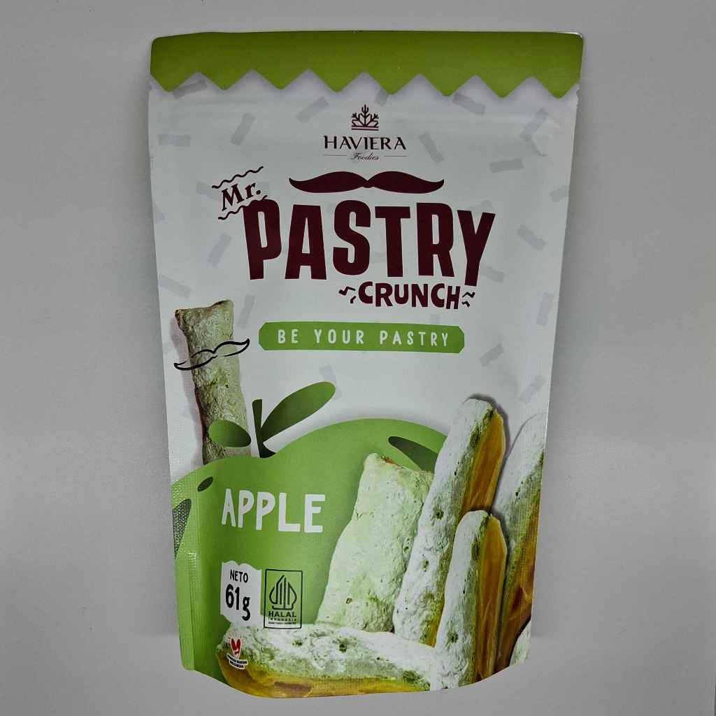 

Haviera Pastry Crunch Rasa Apple Makanan Ringan Pastry Kering One Bite Size 61g