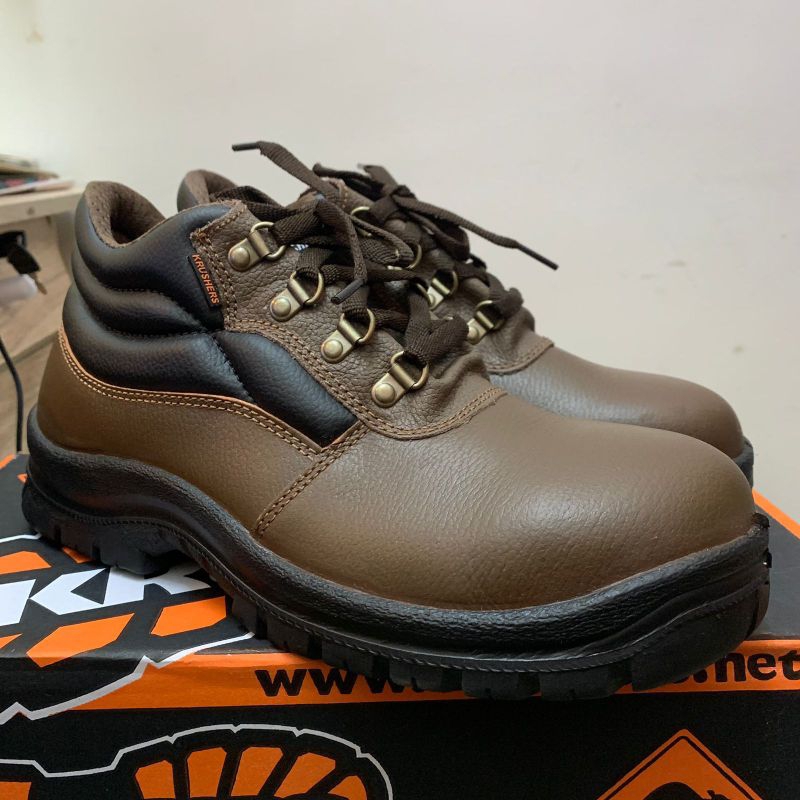 Sepatu Safety Krusher Florida Brown Murah Berkualitas / Safety Shoes Krusher Florida