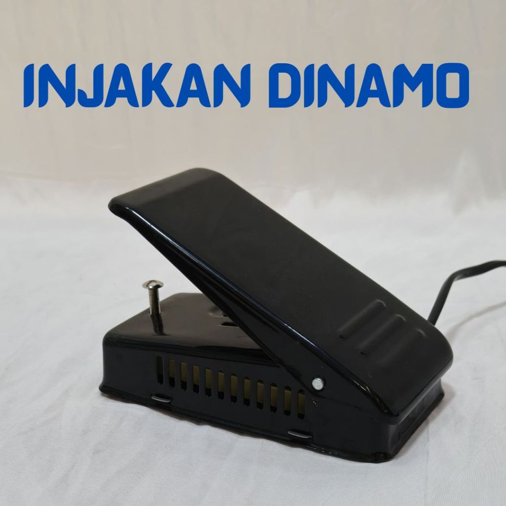 Foot Pedal / Injakan dan Kabel untuk Dinamo Kecil Mesin Jahit Klasik dan Obras Traditional