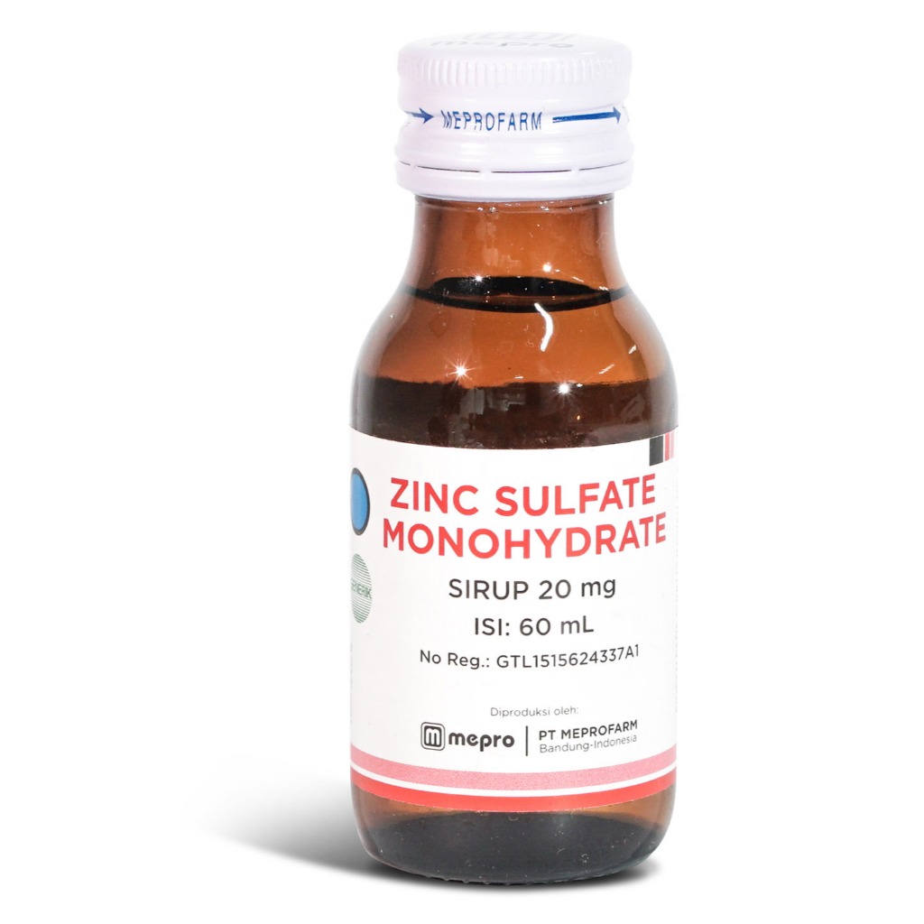 ZINC SULFATE MEPROFARM 20 MG/5 ML SYRUP 60 ML