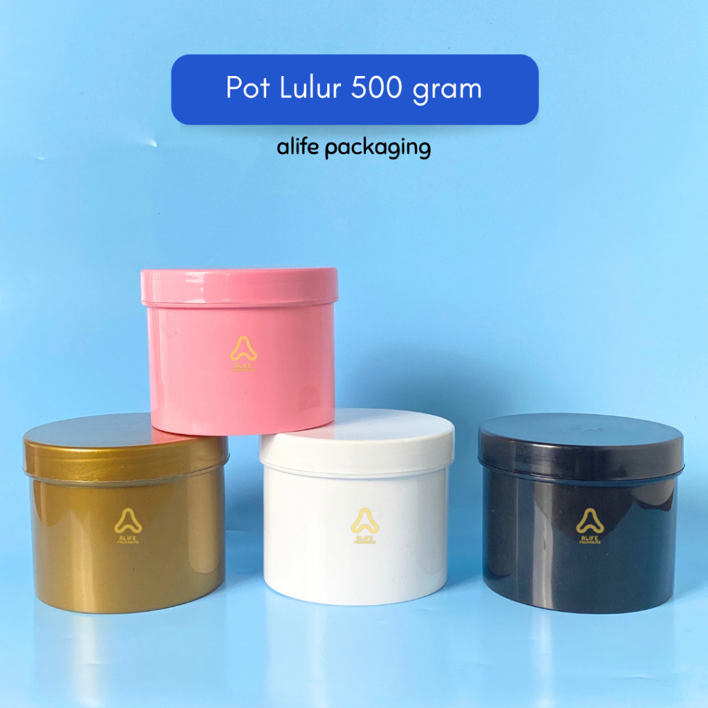 Pot Lulur 500 gram | Pot Pomade Kosong 500 gr | Wadah Lulur | Pot 500 gr