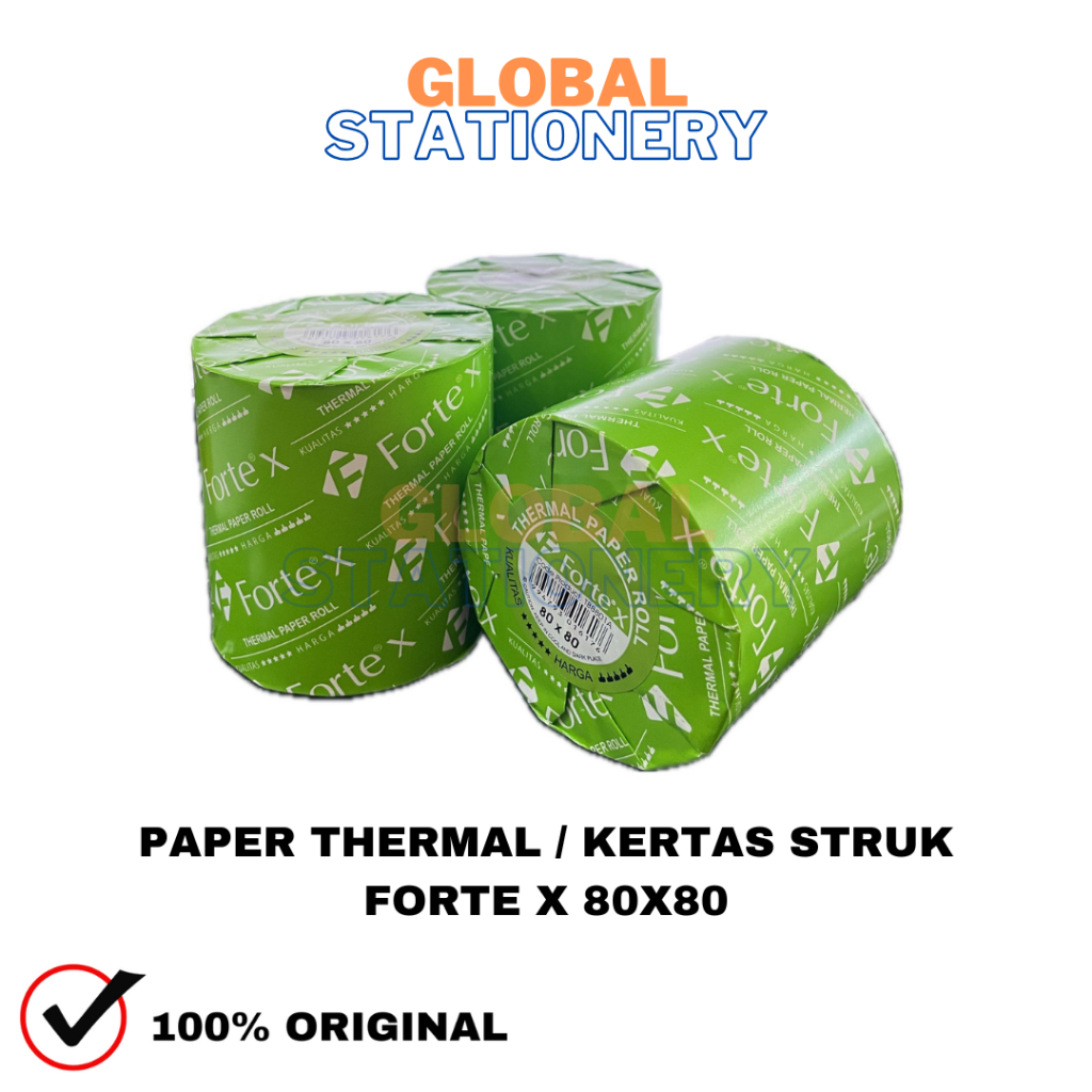 

Paper Thermal Kertas Struk Kasir Forte X 80x80 8080
