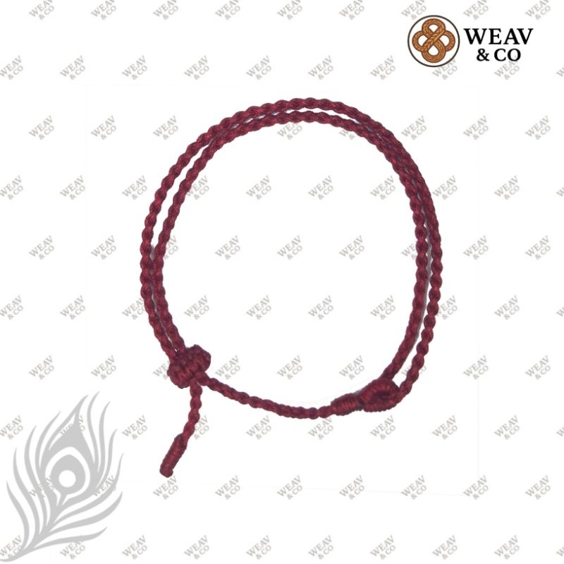 Weav and co - gelang tali kaze red maroon