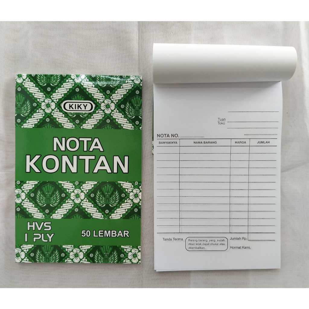 

KIKY - NOTA KONTAN KECIL PERPCS 1PLY 2PLY 3PLY / NOTA KONTAN KECIL 25 50 LBR