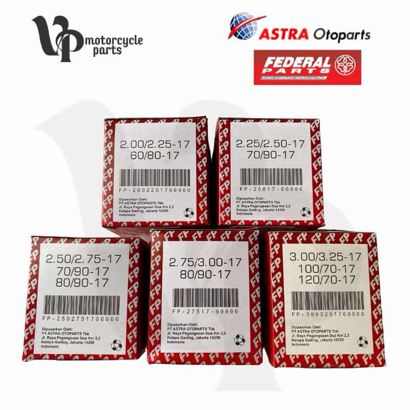 Ban Dalam Ring 17 200/225 225/250 250/275 275/300 300/325 60/80 70/90 80/90 100/70 120/70 17 Origina