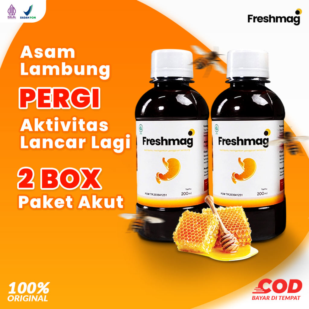 

2 BOTOL FRESHMAGH-Madu Herbal untuk Kesehatan dan Vitamin Lambung