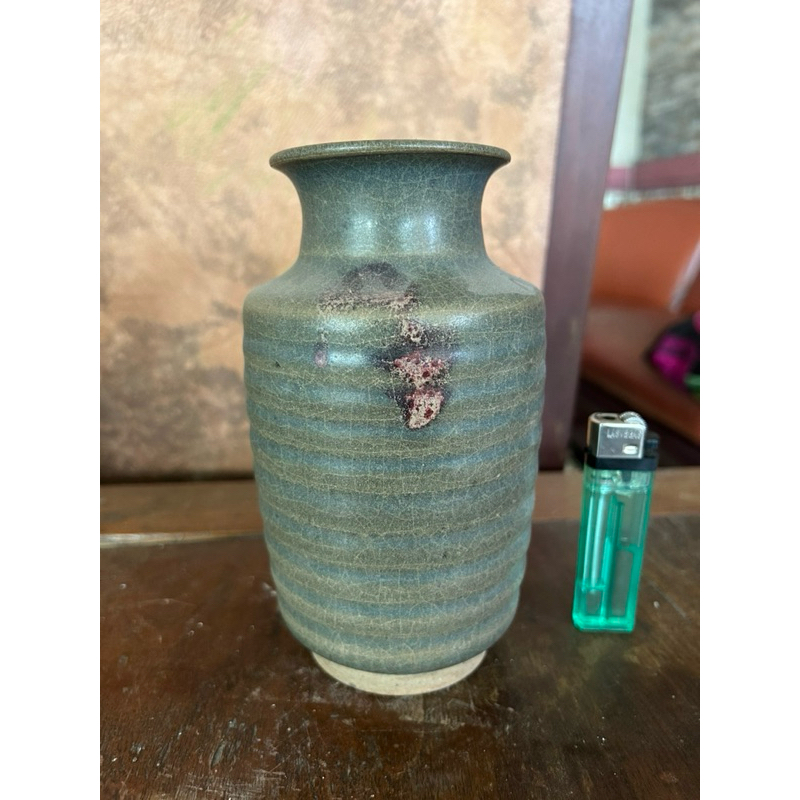 Keramik China Kuno Dinasty Vas Guci Seladon Crackle Flambe Antik