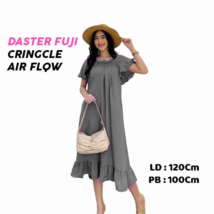 Daster Fuji | Long Dress Fuji Kerut Daster