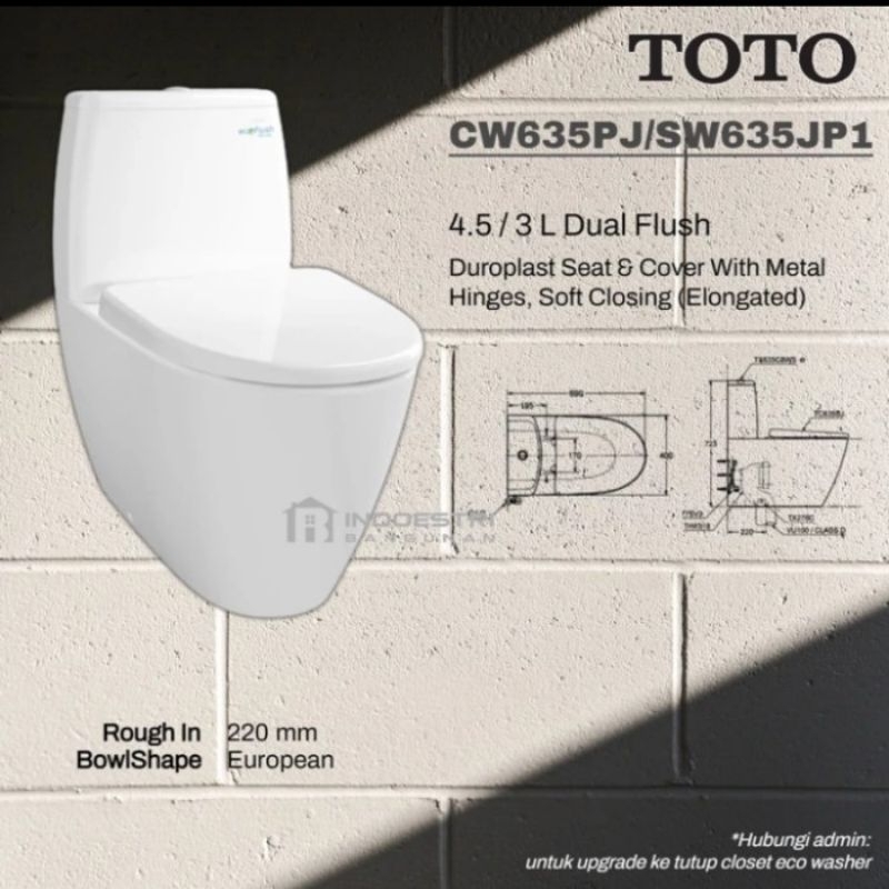 kloset Duduk TOTO CW635 PJ/SW635JP1