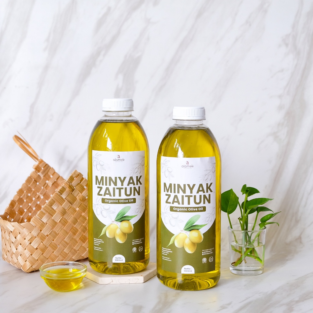 

ALAMEE Minyak Zaitun Murni Untuk Diminum Olive Oil Extra Virgin Organic Organik Masak EVOO 1 Liter