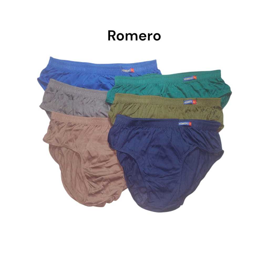 (6 Pcs) Celana Dalam Pria Dewasa Romero Katun