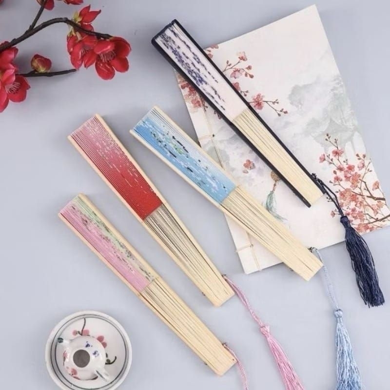 Kipas Sangjit Kipas Tangan Gaya Jepang China Kipas Lipat Kipas Keprek Kipas Tari Kipas Souvenir