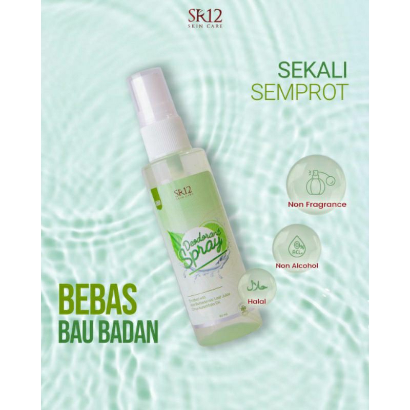 DEODORANT SPRAY PREMIUM SR12 DEODORAN BAGUS AMAN BUMIL BUSUI ANAK KECIL BPOM
