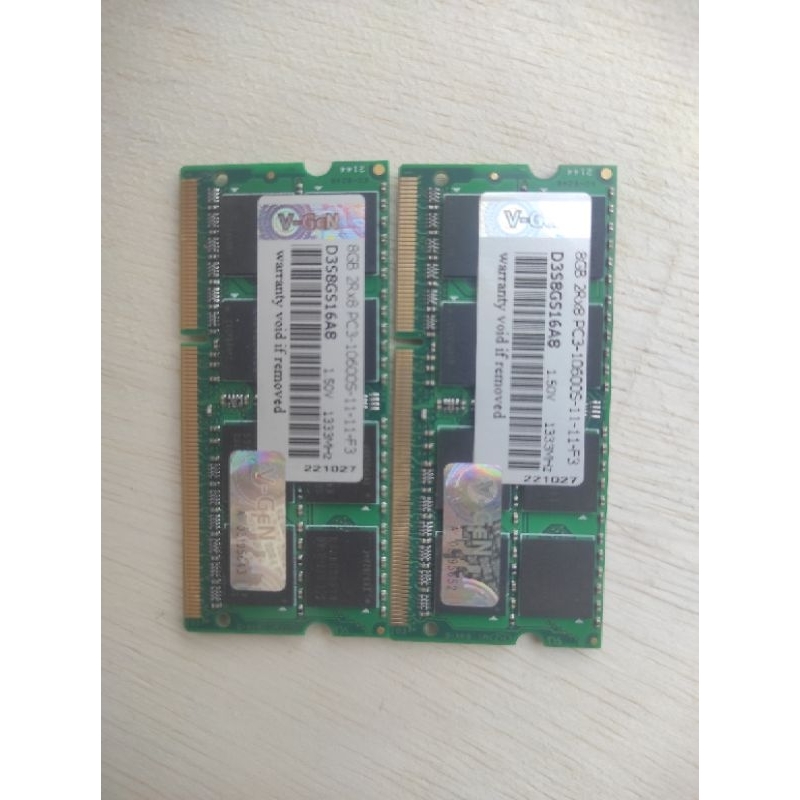 RAM LAPTOP SODIMM V-GEN DDR3 8GB PC-10600