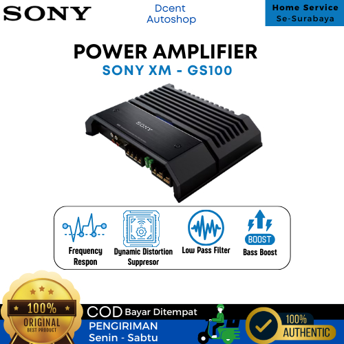 Mono Subwoofer Power Amplifier Mobil - Power Speaker Bass Mobil - Sony XM-GS100 - Premium Quality