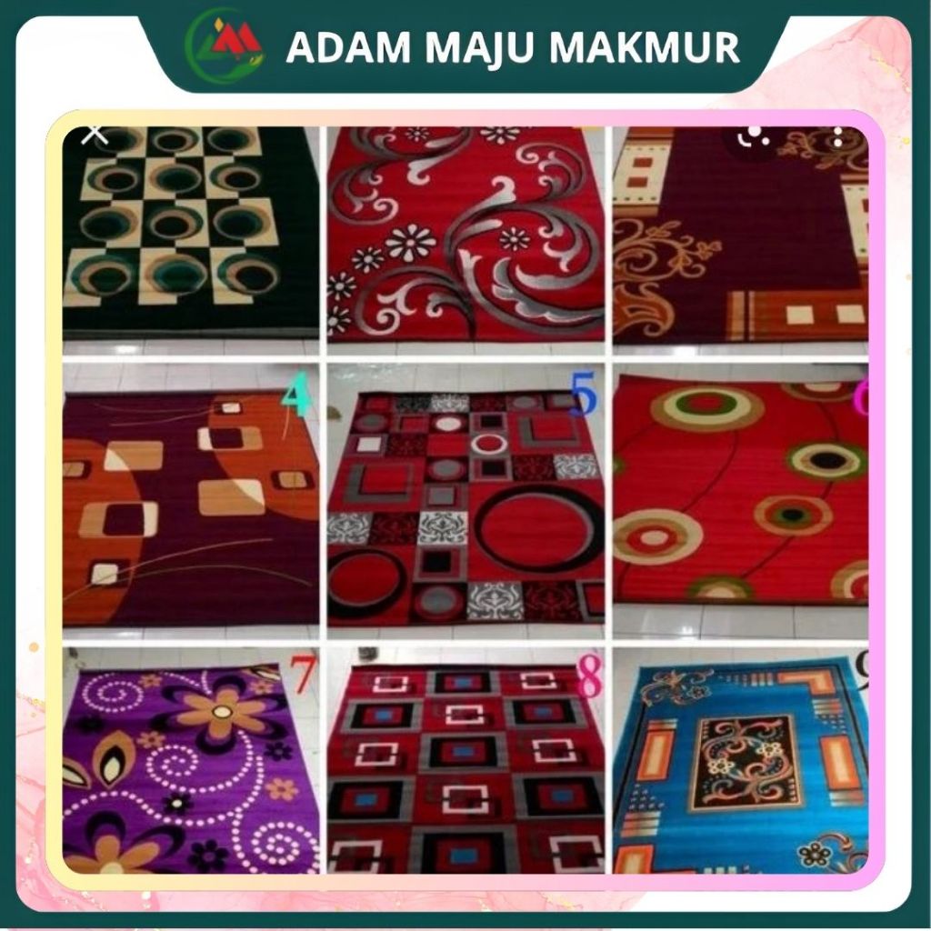Karpet permadani Moderno Ukuran 230x310 Karpet Anti Slip