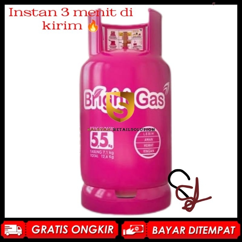 Tabung Gas 5kg (KOSONGAN) Tabung gas 5,5kg Tabung 5kg Tabung Bright Gas 5,5kg Tabung Pink Tabung Gas