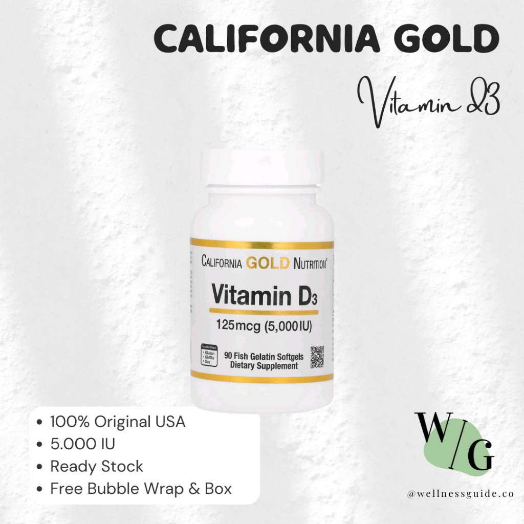 ORIGINAL CALIFORNIA GOLD NUTRITION VITAMIN D3 5000IU