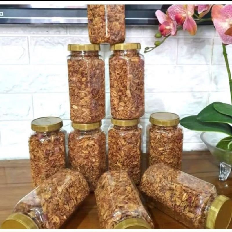 

bawang goreng brebes grade B kemasan toples 200gram gurih renyah krispy
