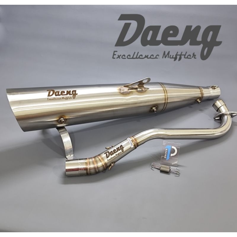 Knalpot Tsukigi Supra Wave 100 125 Kharisma Fit New Fit Old Daeng Full Stainless