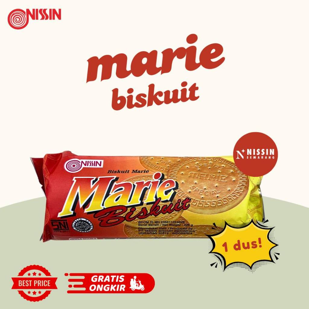 

1 Dus Nissin Marie Biskuit 225gr isi 15pcs