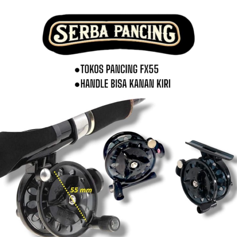 ALAT PANCING REEL PANCING KEREKAN PANCING TOKOS DAIDO FLY FX 55 HITAM MURAH