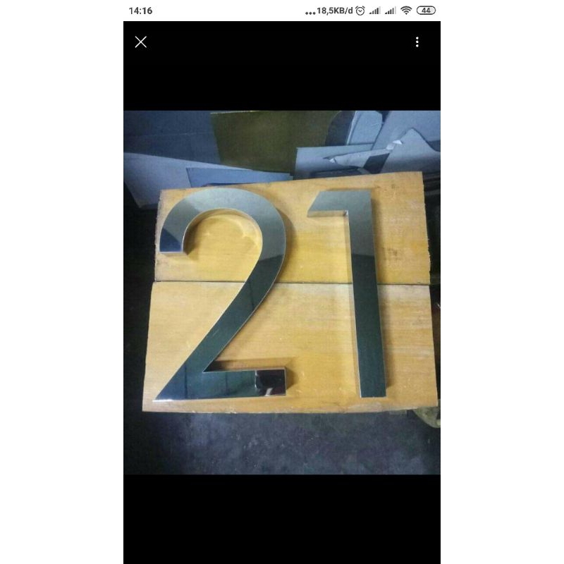 #Huruf Timbul Stainless#huruf timbul Akrilik# Nomor Rumah,