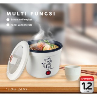 Electric Cooking Pot 1.2L / pot masak elektrik / alat masak elektrik / panci listrik
