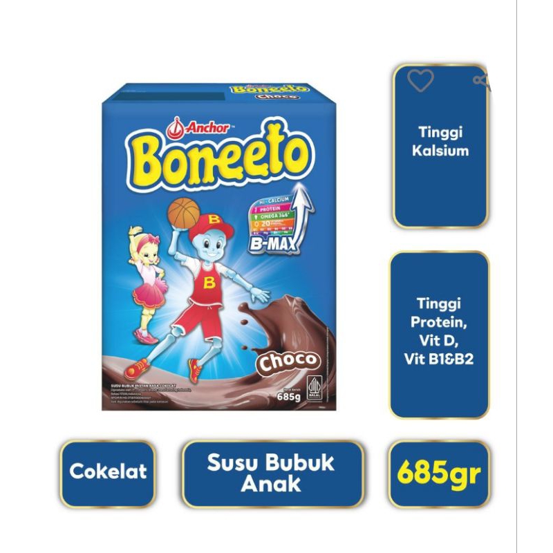 

Susu Boneeto/Susu boneto/Susu formula Boneeto/Boneeto 685gr/Boneto 685gr Coklat Vanilla