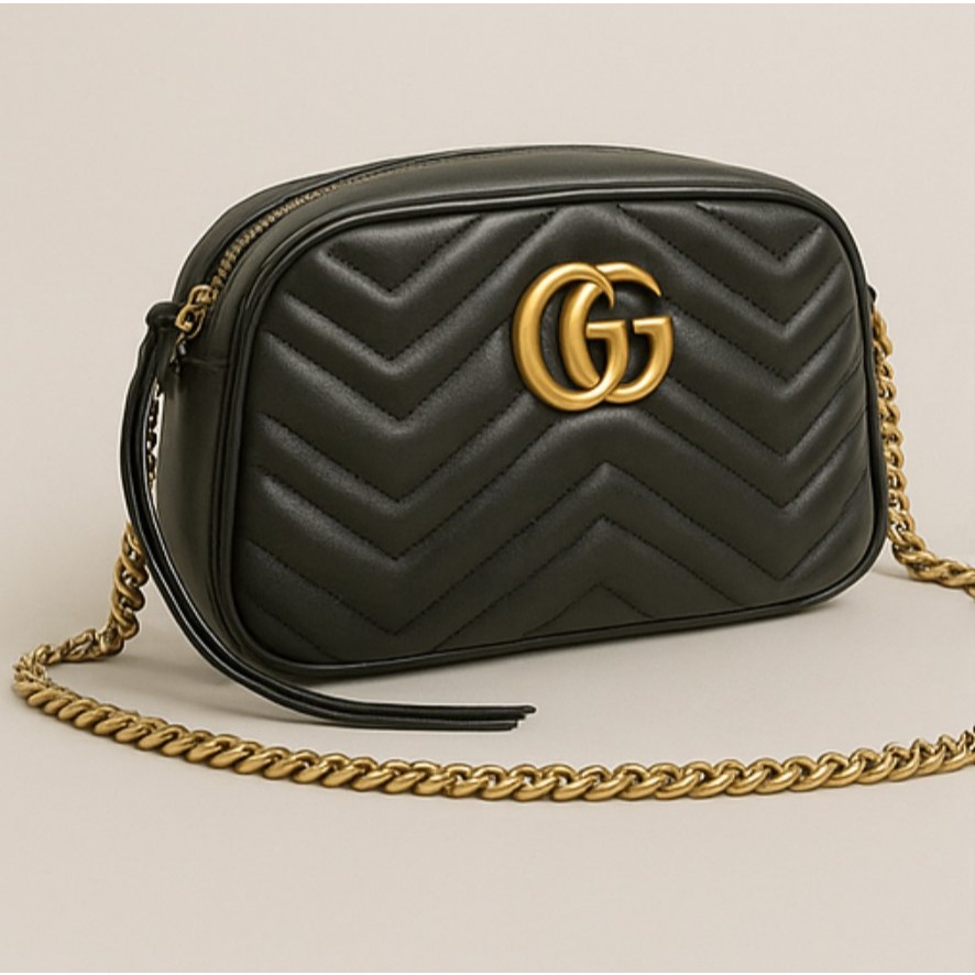 GUCCI Camera Bag - Tas Persegi Kecil Selempang / Tas Bahu / Tas Kurir Original Elegan