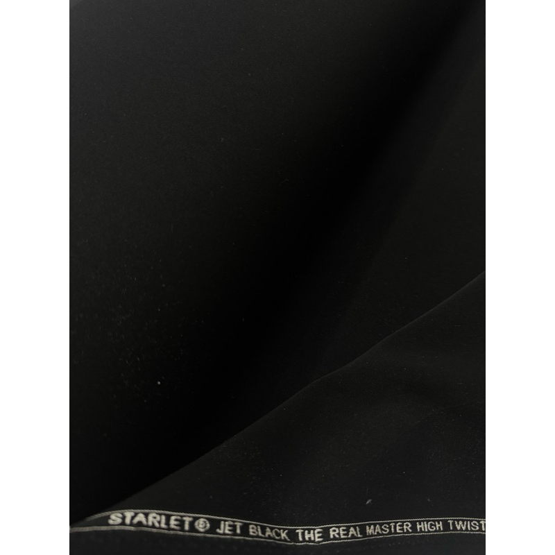 kain bahan celana jet black