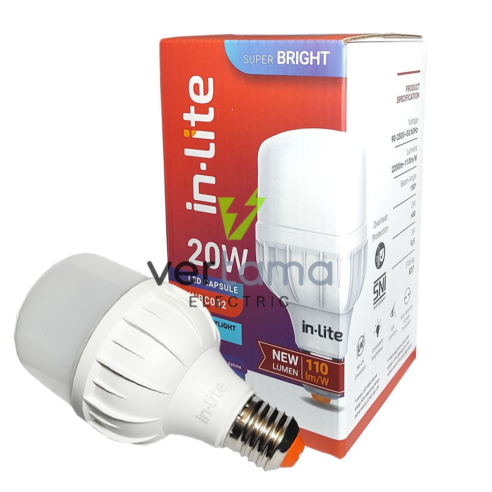 Lampu Bohlam LED Inlite Capsule 20Watt INBC002