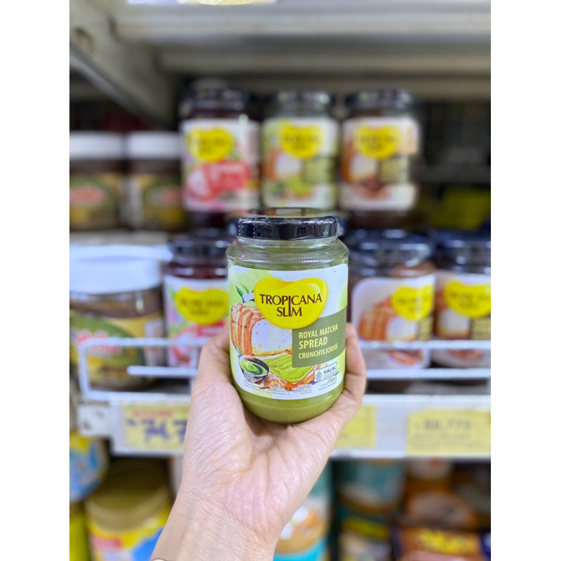 

Tropicana Slim Matcha spread Crunchylicious selai matcha bebas gula cocok untuk diet dan diebatesi