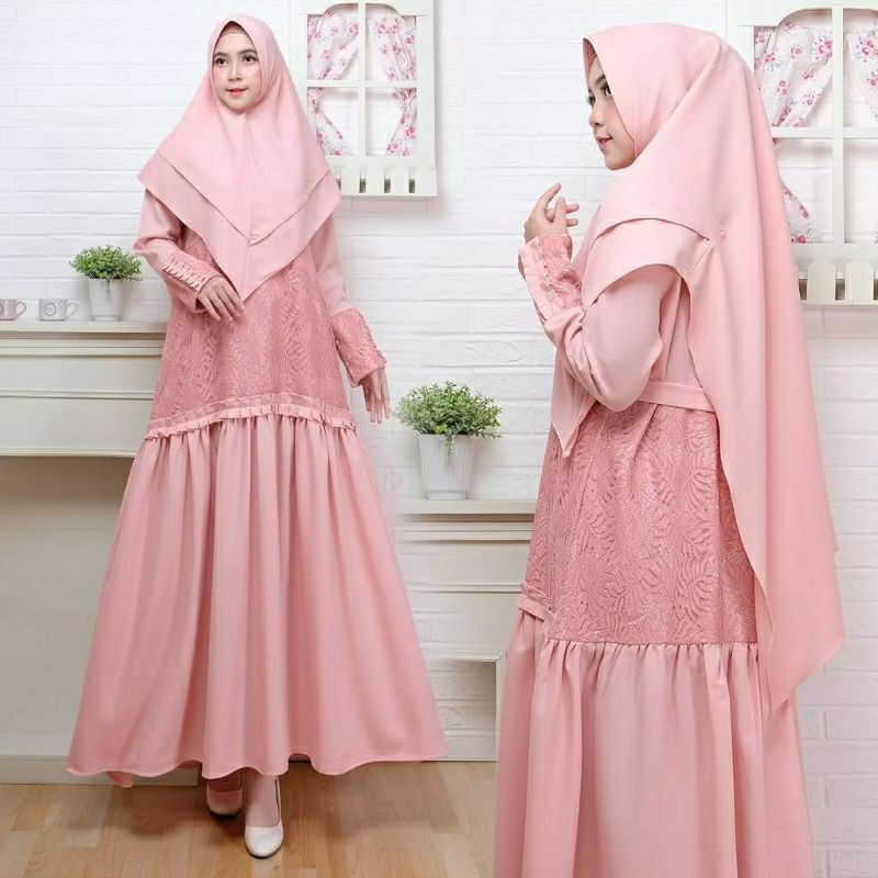 Preloved Gamis Pesta/Kondangan Syar'i Jumbo